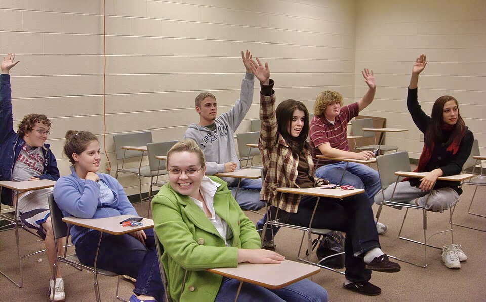 students in classroom